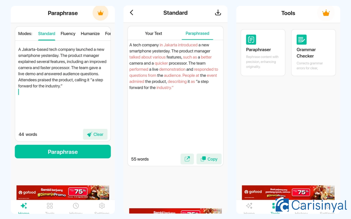 Tech Boeing Paraphrasing Tool_