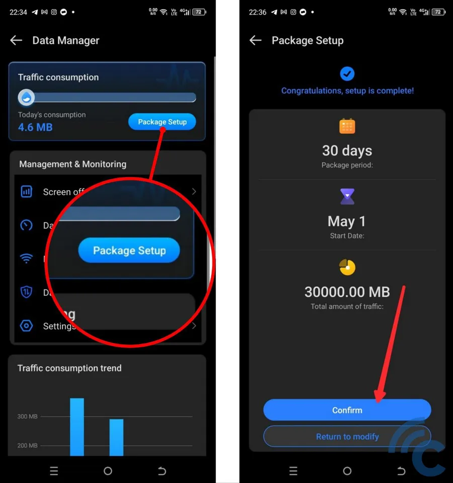 aktivasi track data itel