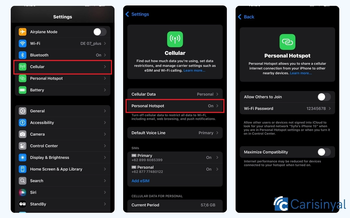 Tutorial Cara Mengaktifkan Hotspot di iPhone