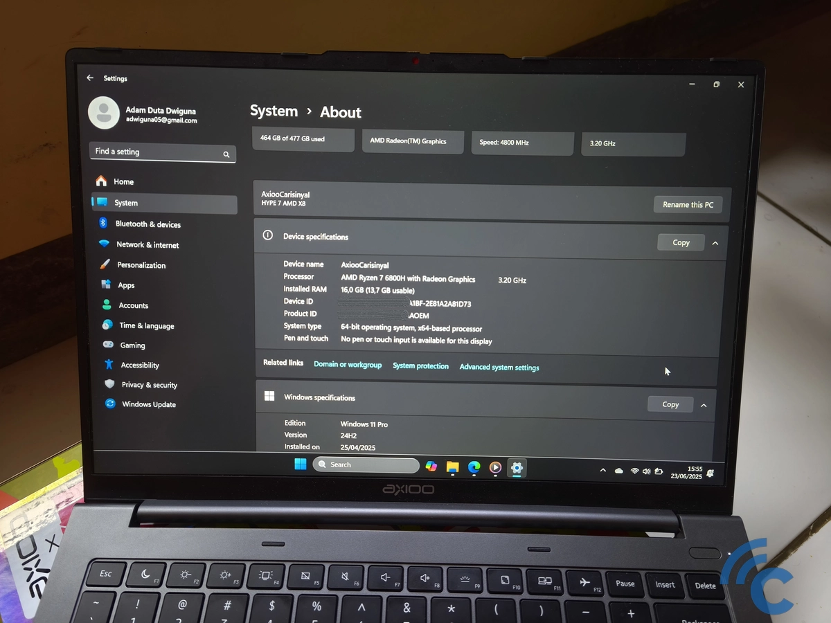 Axioo Hype 7 AMD X8