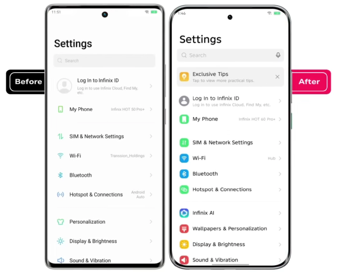 Infinix Hot 60 Pro+ dan Infinix Hot 50 Pro+