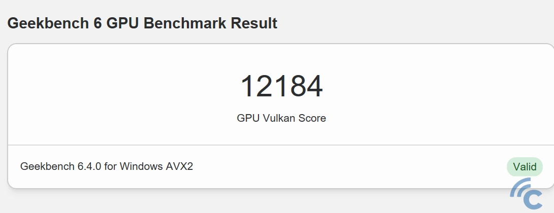 Geekbench GPU Axioo Hype R3 OLED