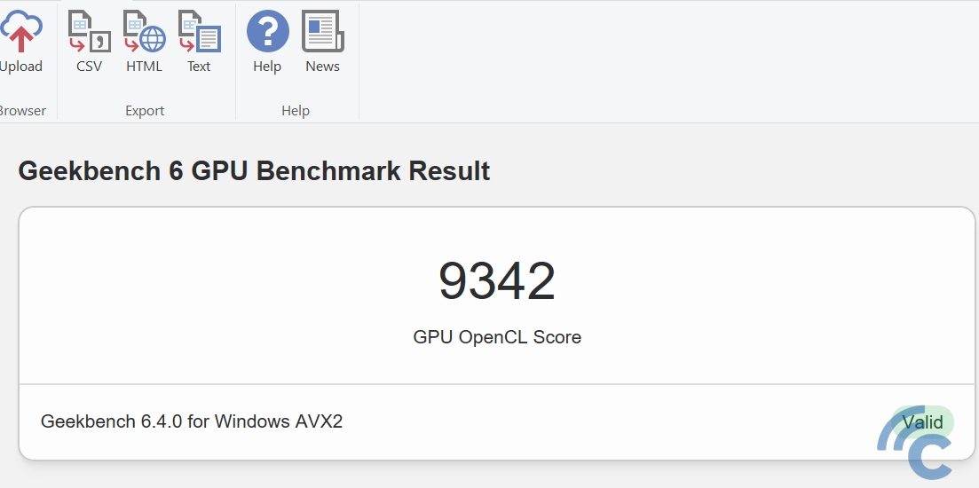 Geekbench GPU OpenCL