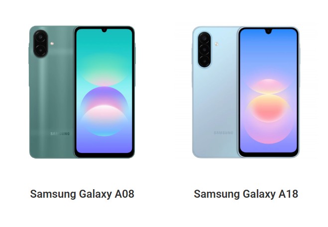 Samsung Galaxy A08 vs Samsung Galaxy A18